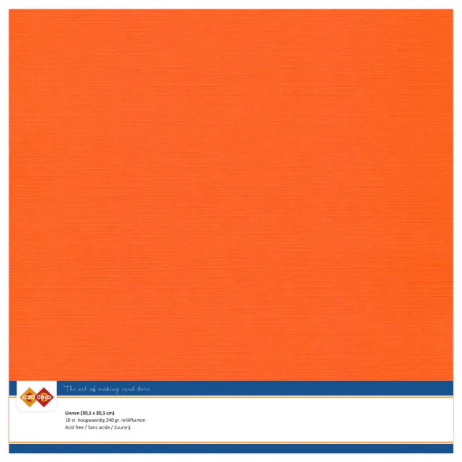 Hovedbilde Linen Cardstock – Orange (30,5 × 30,5 cm, ...