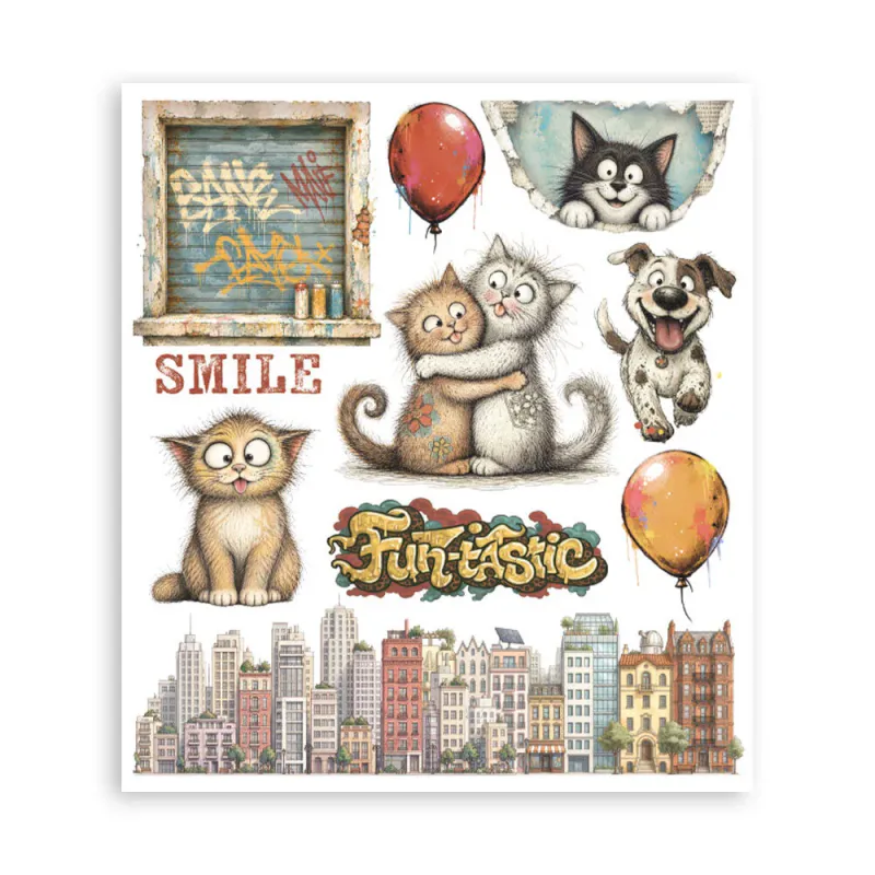 Stamperia – Furry Friends 2 Rub-On – 6 ark 