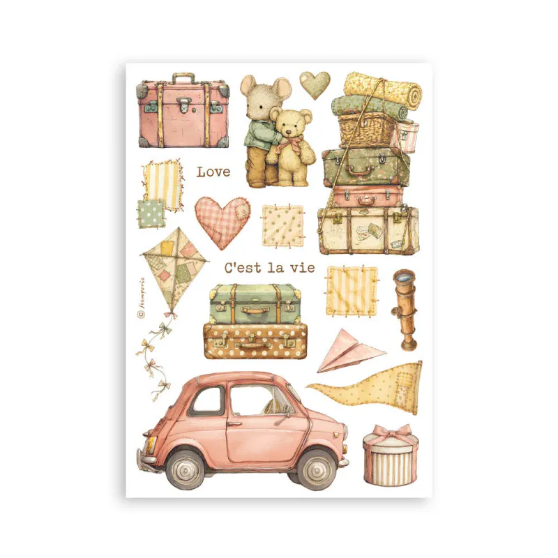 Stamperia – Cozy Family Washi Pad A5 – 8 ark