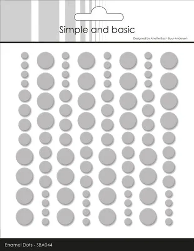 Simple and Basics – Enamel Dots | Light Grey