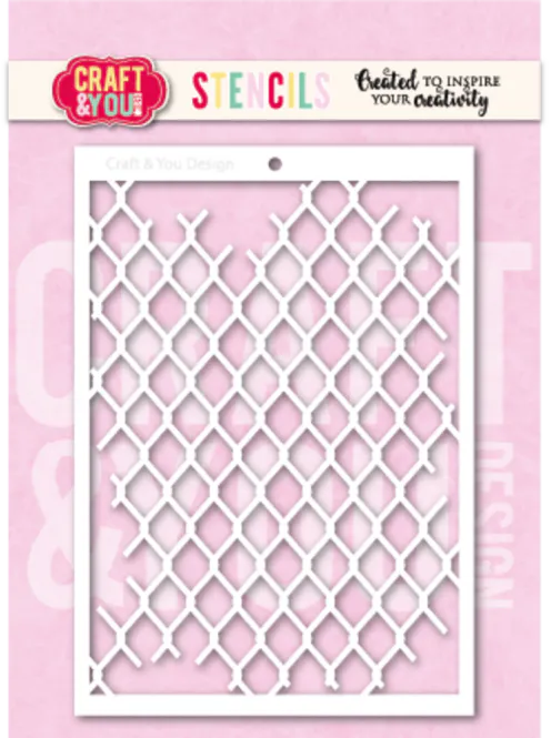 Hovedbilde Craft & You Design – Mesh A6 Stencil ...