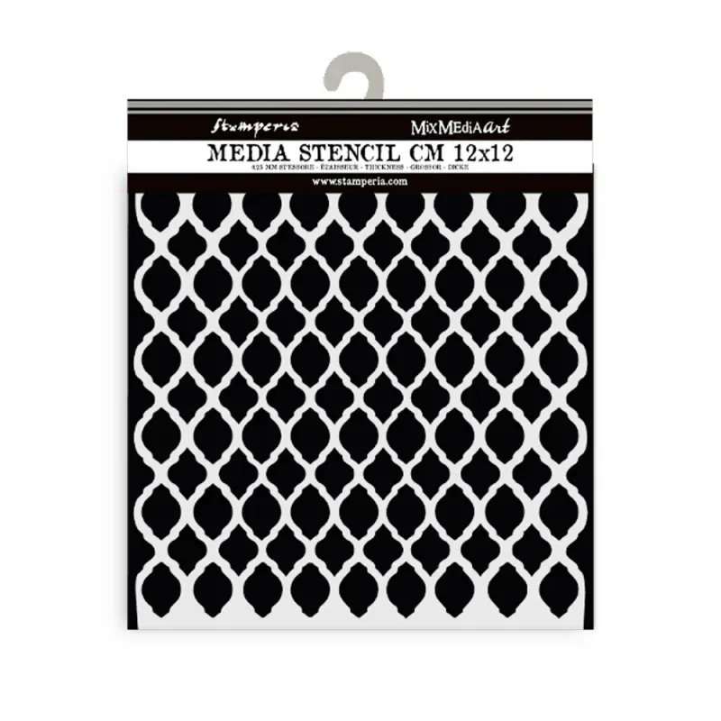 Stamperia Timeless Thick Stencil – Net Texture 12x12 cm