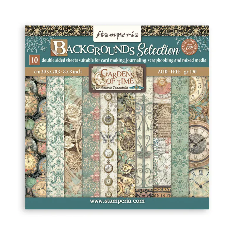 Stamperia – Gardens of Time 8x8